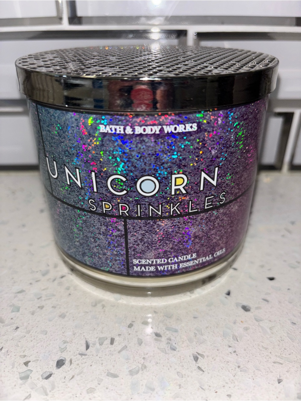 Bath & Body Works Unicorn Sprinkles Scented Candle - White